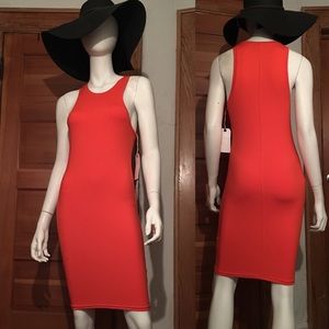 Orange Designer Leith Dress